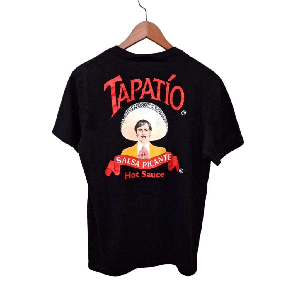 Rapatio Black Graphic T-Shirt for Men_2